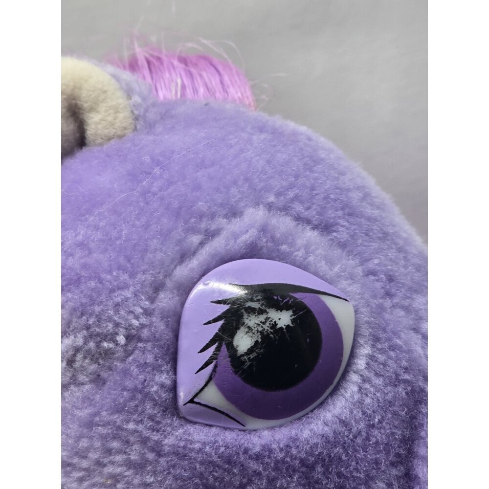 VTG 1983 Hasbro Softies, My Little Pony Blossom Purple Plush Pony Stuffed Toy - Picture 3 of 15